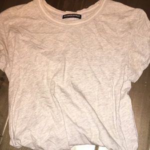 plain gray brandy tee